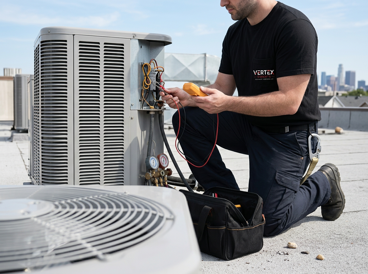 AC & ventilation work services by Vertex Experts