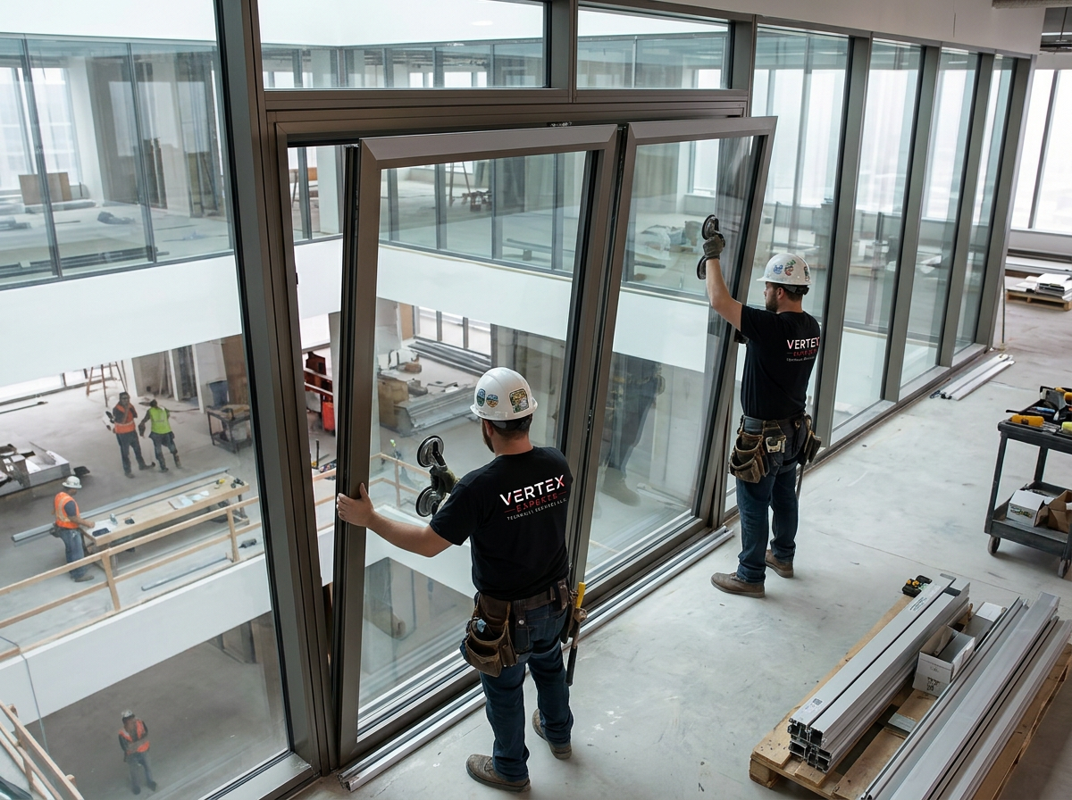 Glass & aluminum services by Vertex Experts